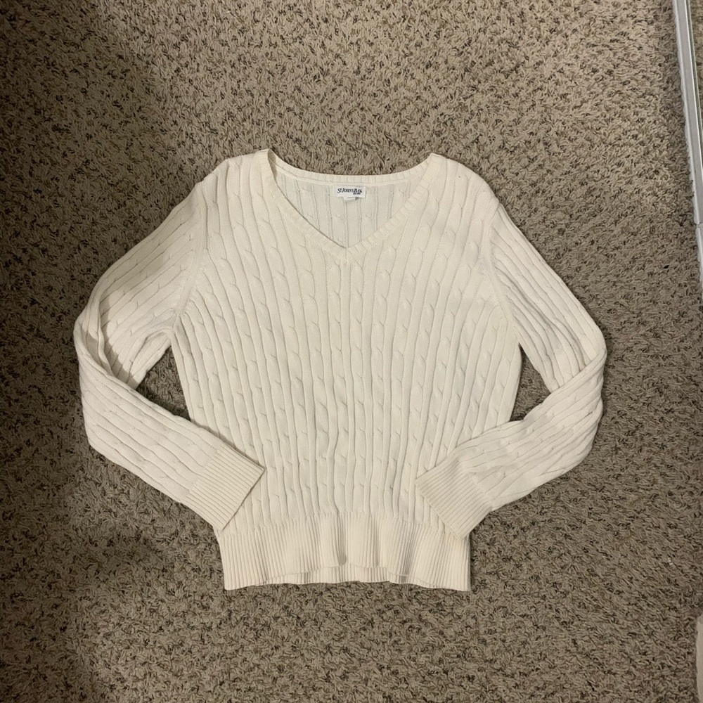 White Knit Sweater